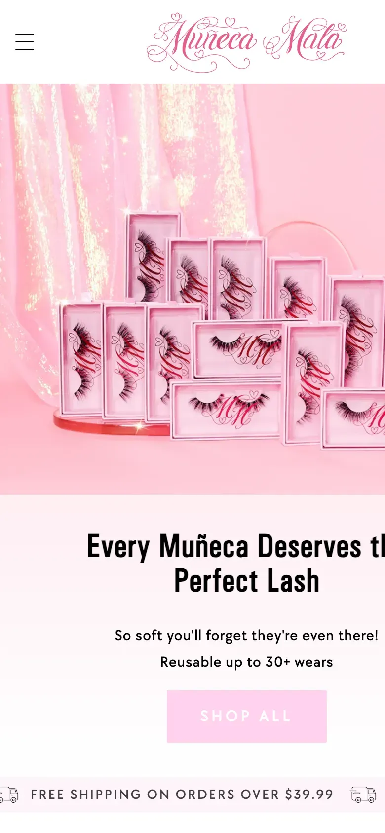 Muñeca Mala — the storefront on a phone